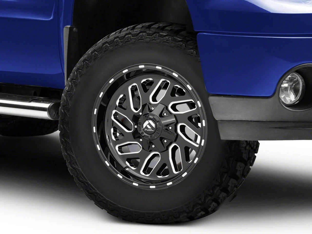 Fuel Wheels Triton Gloss Black Milled 6-Lug Wheel; 17x9; -12mm Offset (07-13 Sierra 1500)