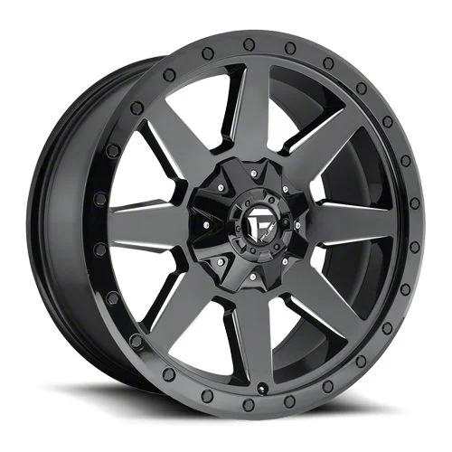 Fuel Wheels Wildcat Gloss Black Milled 6-Lug Wheel; 20x9; 1mm Offset (07-13 Sierra 1500)