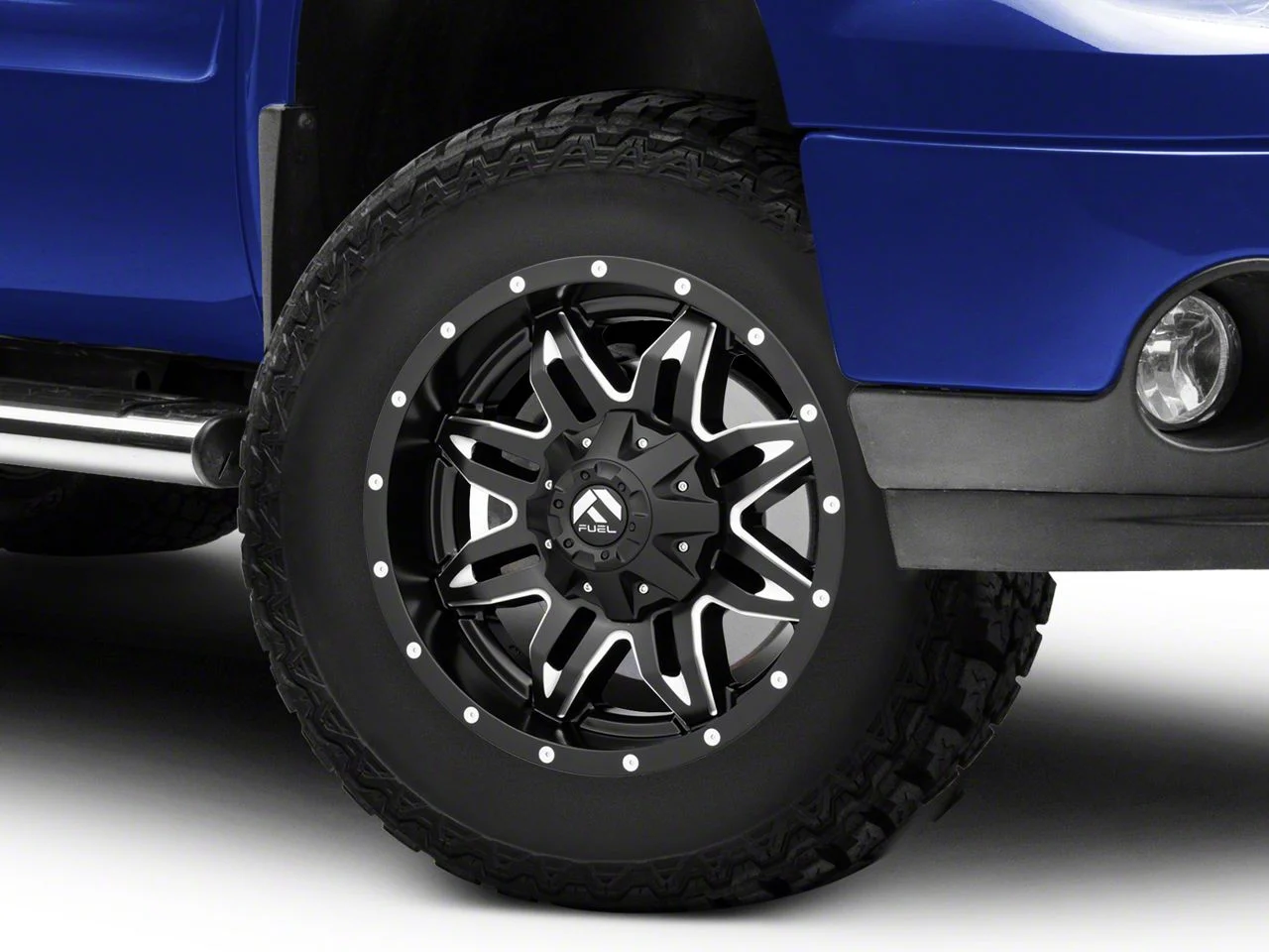 Fuel Wheels Lethal Matte Black Milled 6-Lug Wheel; 17x9; -12mm Offset (07-13 Sierra 1500)