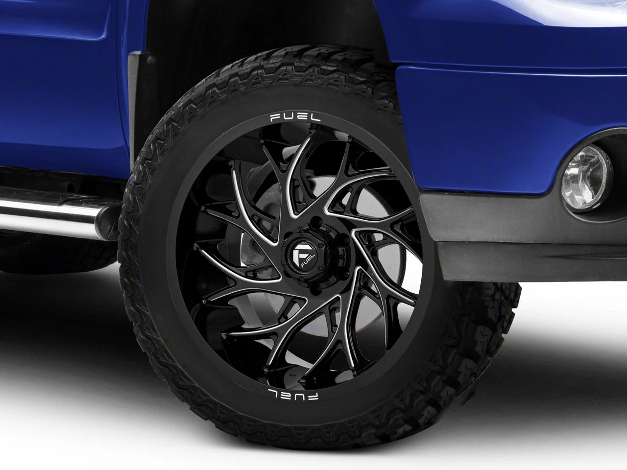 Fuel Wheels Runner Gloss Black Milled 6-Lug Wheel; 22x10; -18mm Offset (07-13 Sierra 1500)