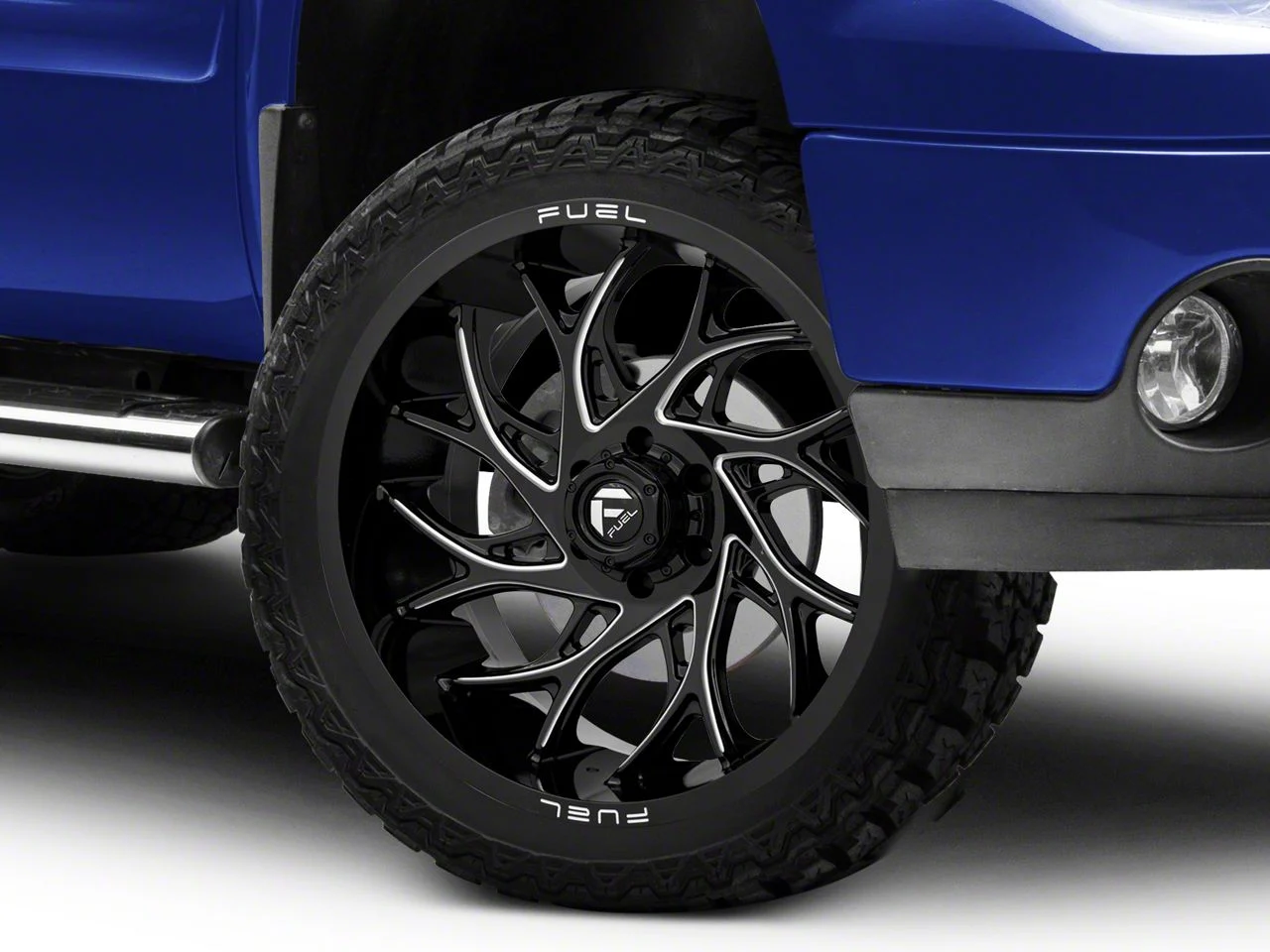 Fuel Wheels Runner Gloss Black Milled 6-Lug Wheel; 22x12; -44mm Offset (07-13 Sierra 1500)
