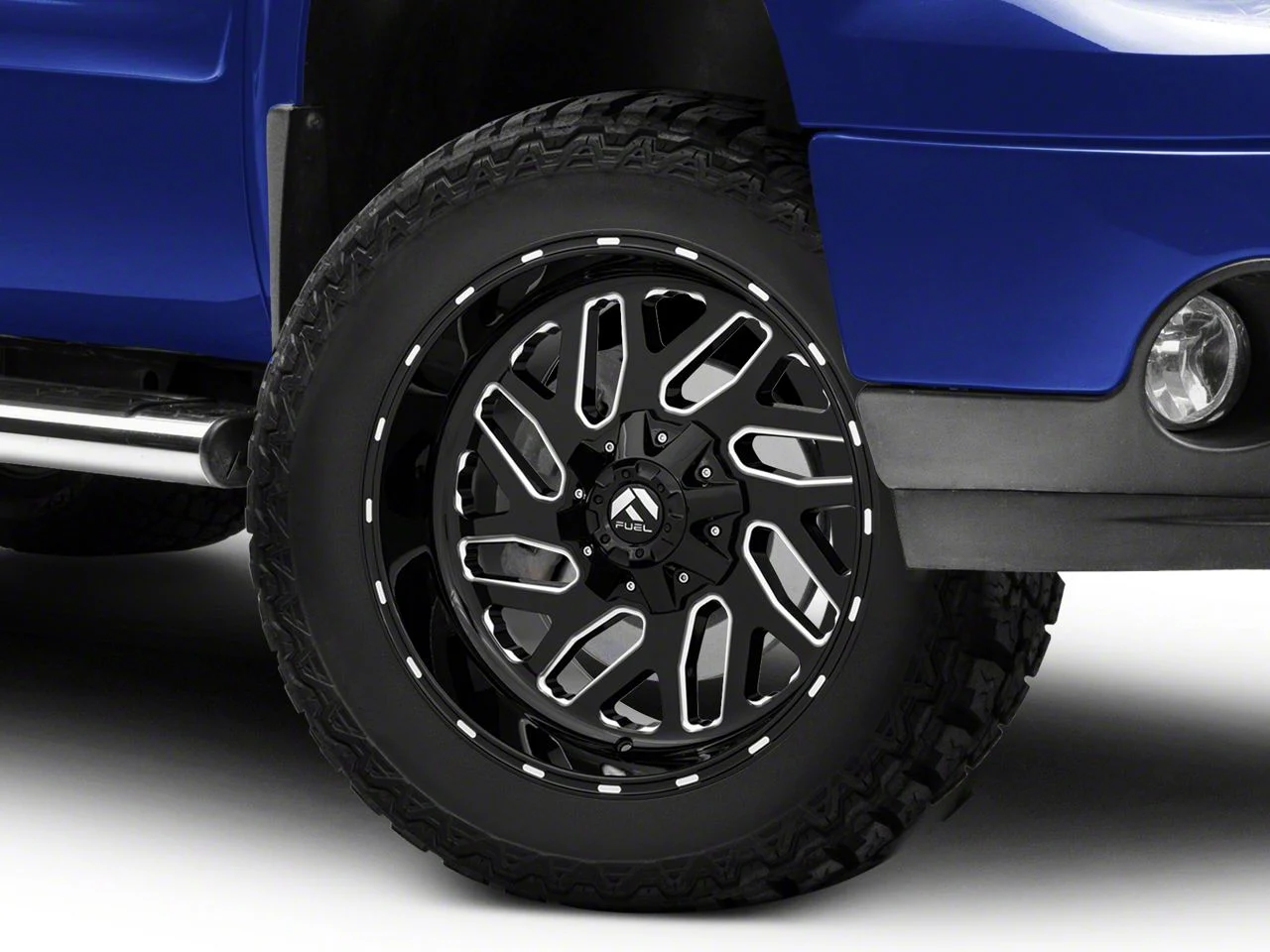 Fuel Wheels Triton Gloss Black Milled 6-Lug Wheel; 20x10; -19mm Offset (07-13 Sierra 1500)