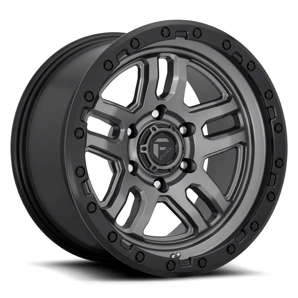 Fuel Wheels Ammo Matte Gunmetal with Black Lip 6-Lug Wheel; 20x9; 20mm Offset (07-13 Silverado 1500)