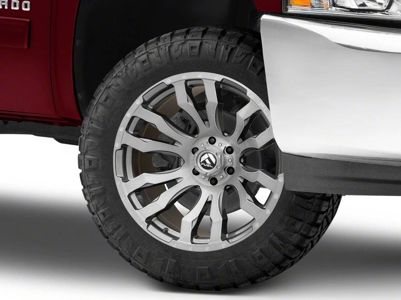 Fuel Wheels Blitz Platinum Brushed Gunmetal 6-Lug Wheel; 20x9; 1mm Offset (07-13 Silverado 1500)