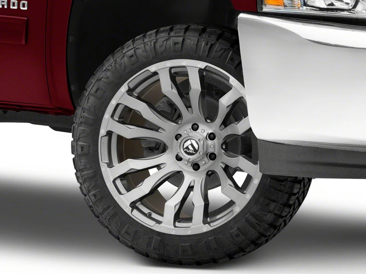 Fuel Wheels Blitz Platinum Brushed Gunmetal 6-Lug Wheel; 22x10; -18mm Offset (07-13 Silverado 1500)