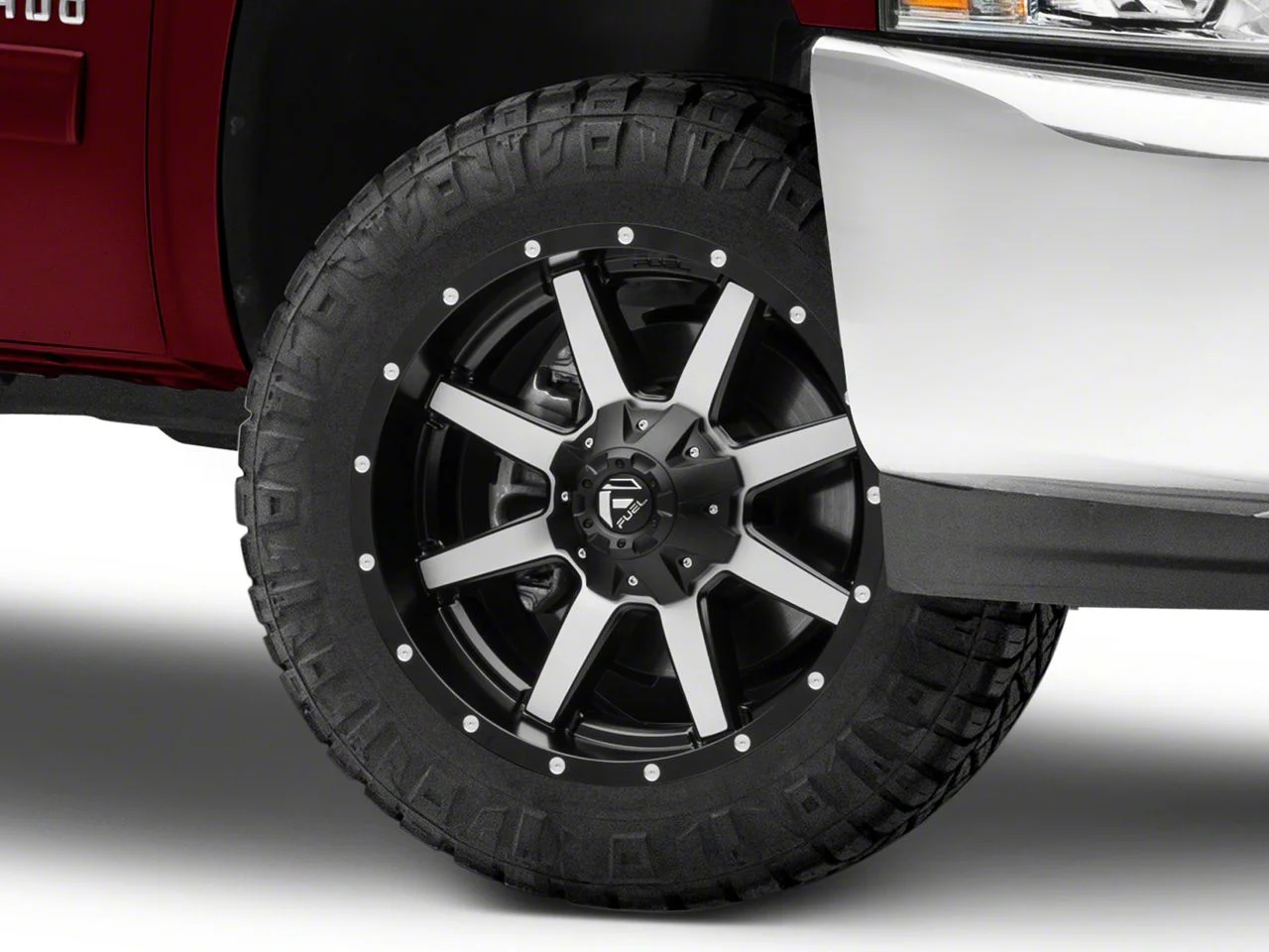 Fuel Wheels Maverick Matte Black Machined 6-Lug Wheel; 20x9; 1mm Offset (07-13 Silverado 1500)