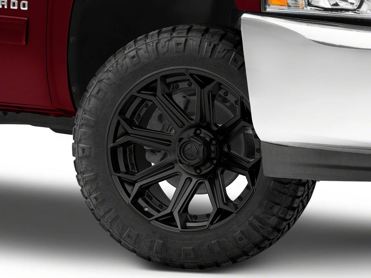 Fuel Wheels Siege Matte Black 6-Lug Wheel; 20x10; -18mm Offset (07-13 Silverado 1500)