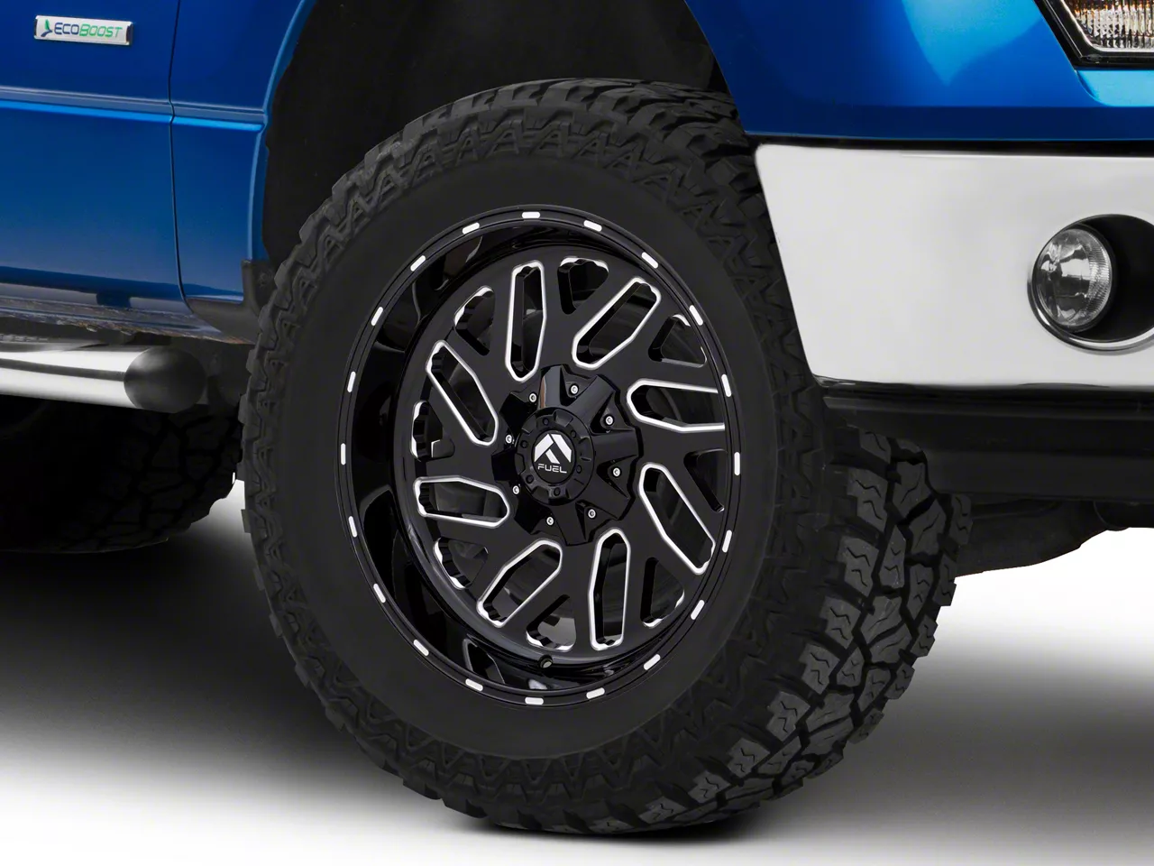 Fuel Wheels Triton Gloss Black Milled 6-Lug Wheel; 20x10; -19mm Offset (09-14 F-150)