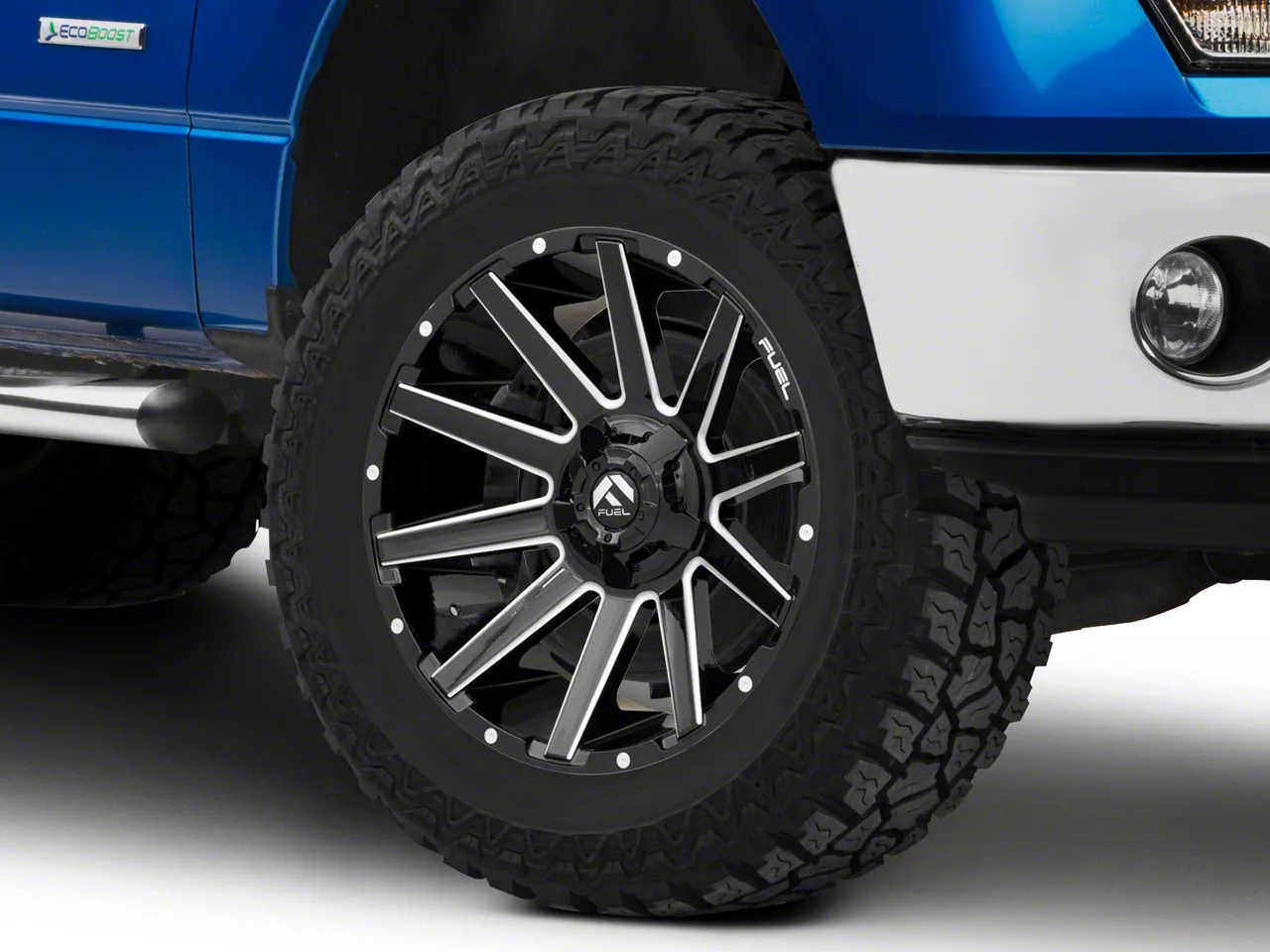 Fuel Wheels Contra Gloss Black Milled 6-Lug Wheel; 20x9; 2mm Offset (09-14 F-150)