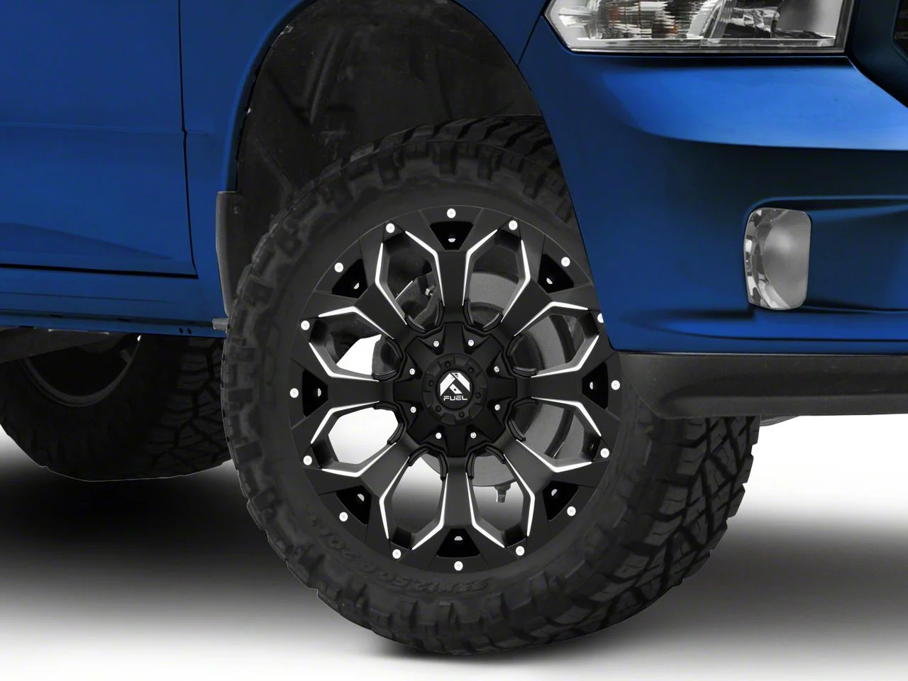 Fuel Wheels Assault Satin Black Milled 5-Lug Wheel; 20x9; 1mm Offset (09-18 RAM 1500)