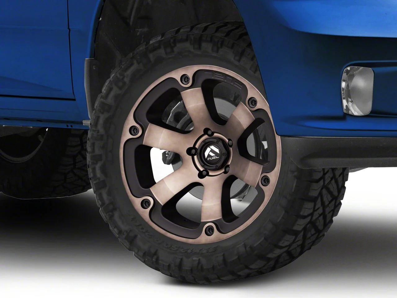 Fuel Wheels Beast Matte Black Machined with Dark Tint 5-Lug Wheel; 20x9; 1mm Offset (09-18 RAM 1500)