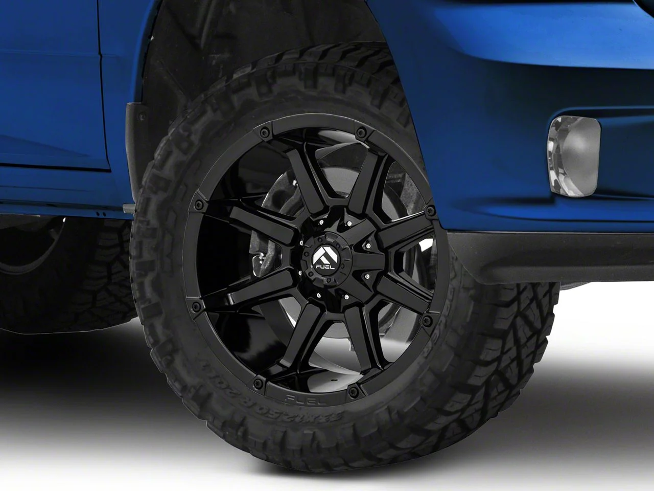 Fuel Wheels Coupler Gloss Black 5-Lug Wheel; 20x10; -12mm Offset (09-18 RAM 1500)