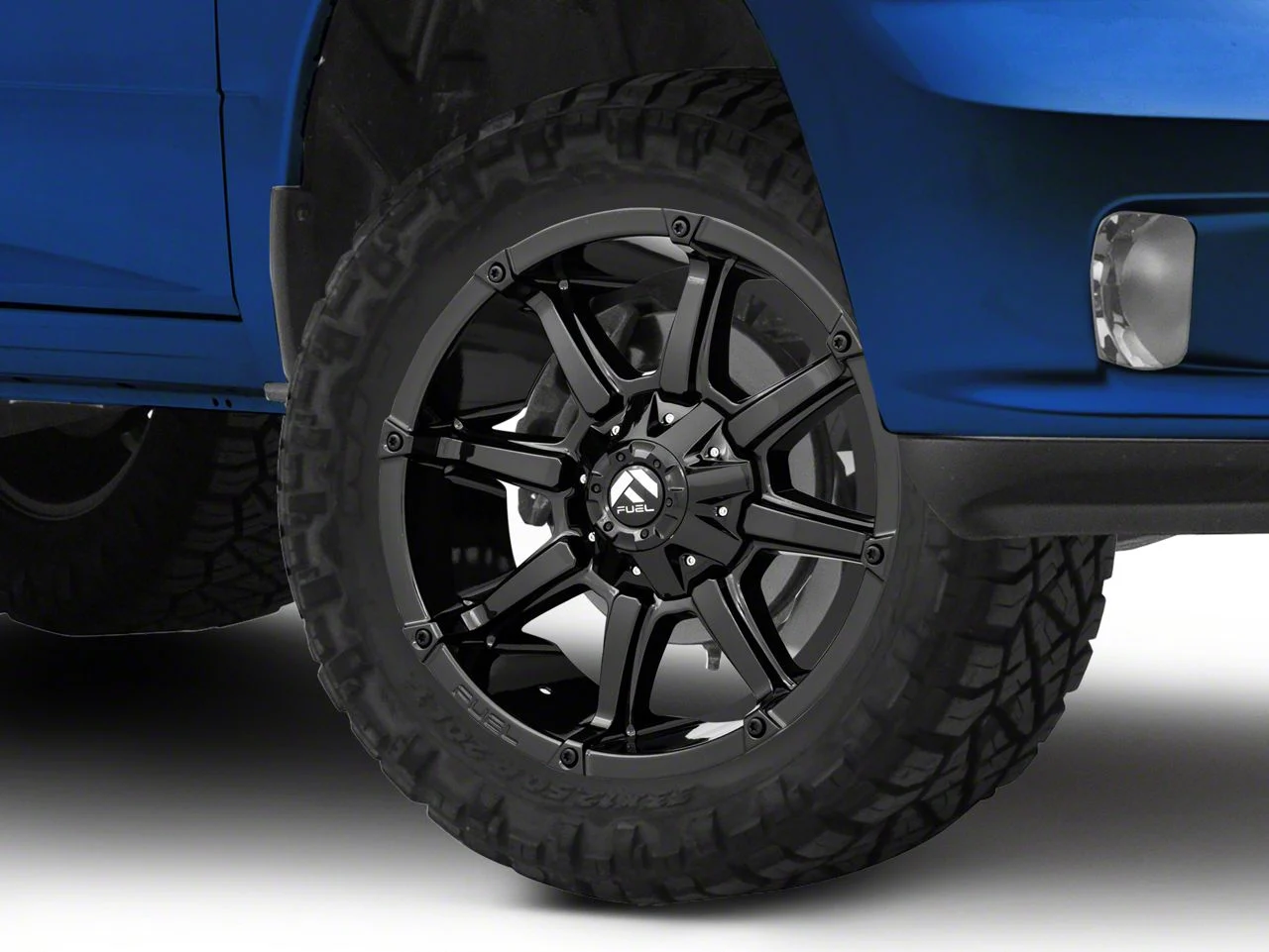 Fuel Wheels Coupler Gloss Black 5-Lug Wheel; 20x9; 1mm Offset (09-18 RAM 1500)