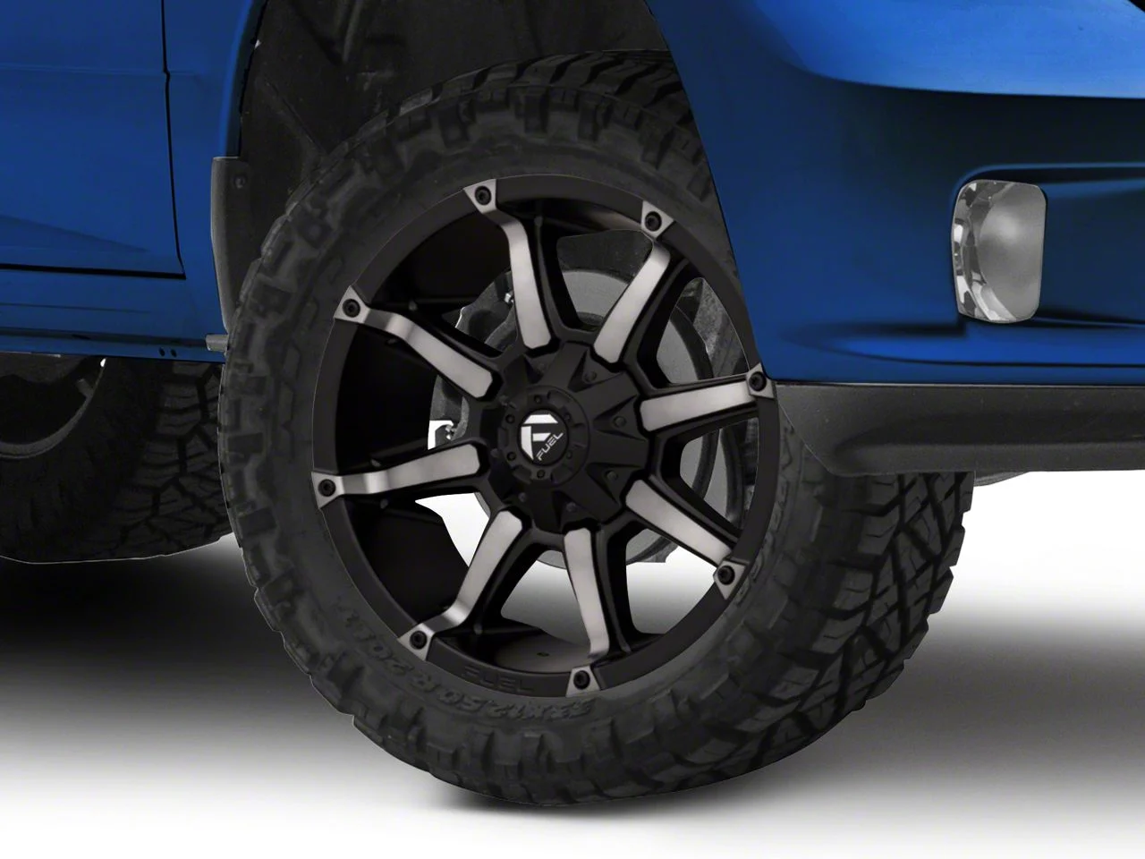 Fuel Wheels Coupler Matte Black Machined 5-Lug Wheel; 20x9; 20mm Offset (09-18 RAM 1500)