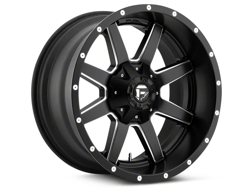 Fuel Wheels Maverick Matte Black Milled 5-Lug Wheel; 20x9; 1mm Offset (09-18 RAM 1500)
