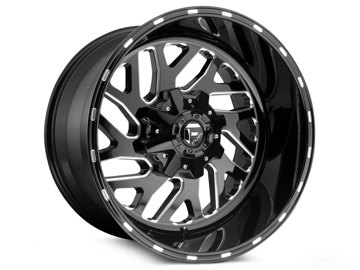 Fuel Wheels Triton Gloss Black Milled 5-Lug Wheel; 20x9; 1mm Offset (09-18 RAM 1500)