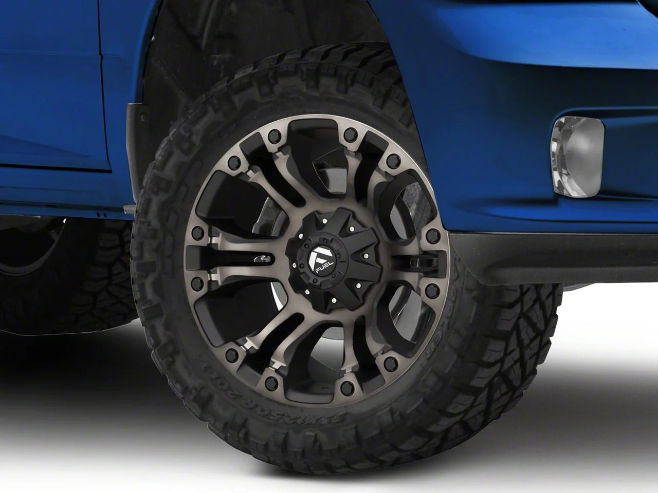Fuel Wheels Vapor Matte Black Machined with Dark Tint 5-Lug Wheel; 20x9; 1mm Offset (09-18 RAM 1500)