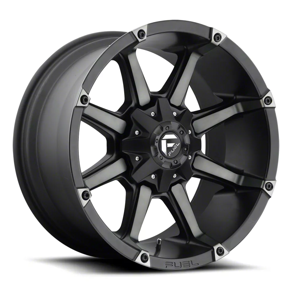 Fuel Wheels Coupler Matte Black Machined 8-Lug Wheel; 20x10; -12mm Offset (11-16 F-250 Super Duty)