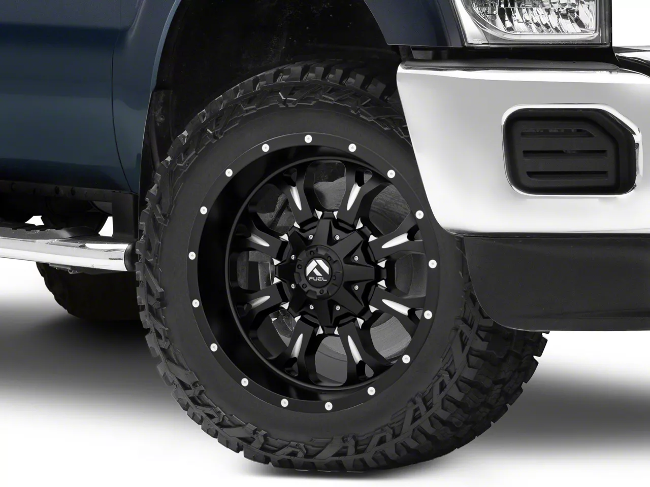 Fuel Wheels Krank Matte Black Milled 8-Lug Wheel; 20x9; 20mm Offset (11-16 F-250 Super Duty)
