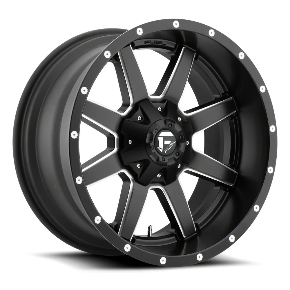 Fuel Wheels Maverick Matte Black Milled 8-Lug Wheel; 20x9; 1mm Offset (11-16 F-250 Super Duty)