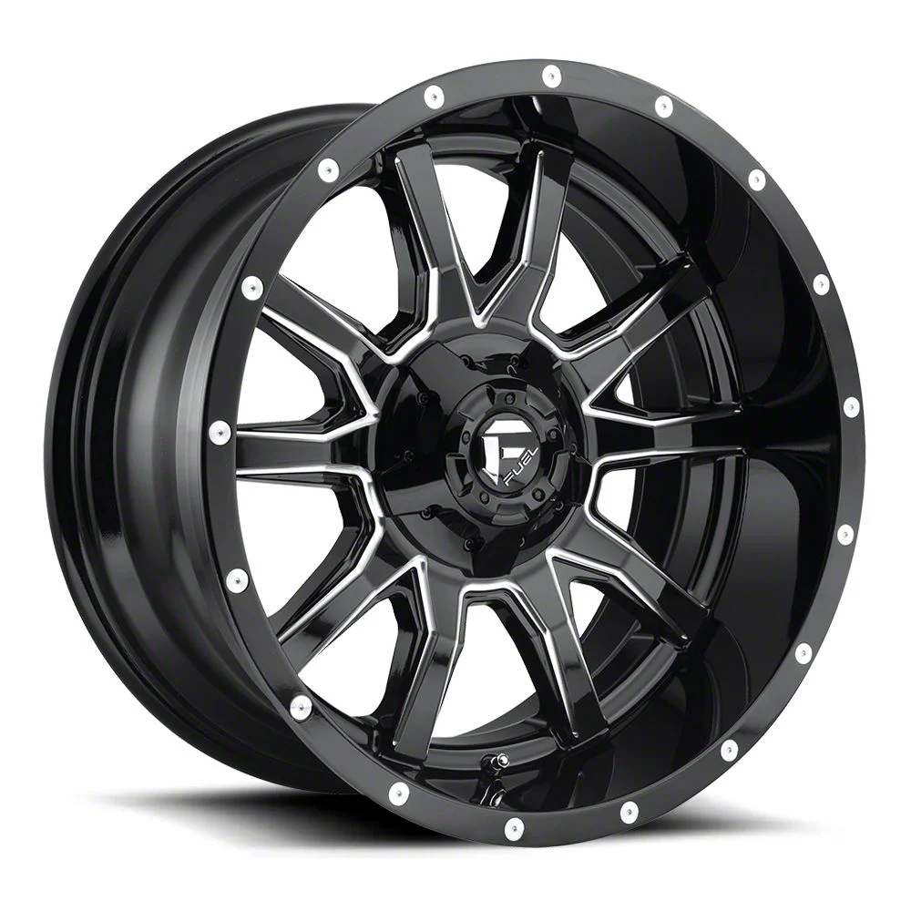 Fuel Wheels Vandal Gloss Black Milled 8-Lug Wheel; 20x9; 20mm Offset (11-16 F-250 Super Duty)