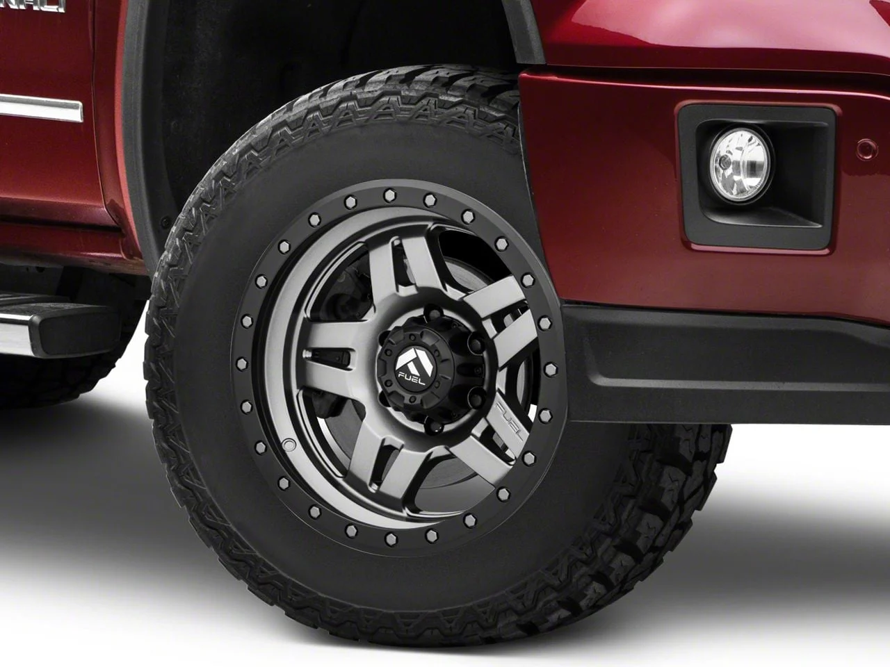 Fuel Wheels Anza Anthracite with Black Ring 6-Lug Wheel; 17x8.5; 6mm Offset (14-18 Sierra 1500)