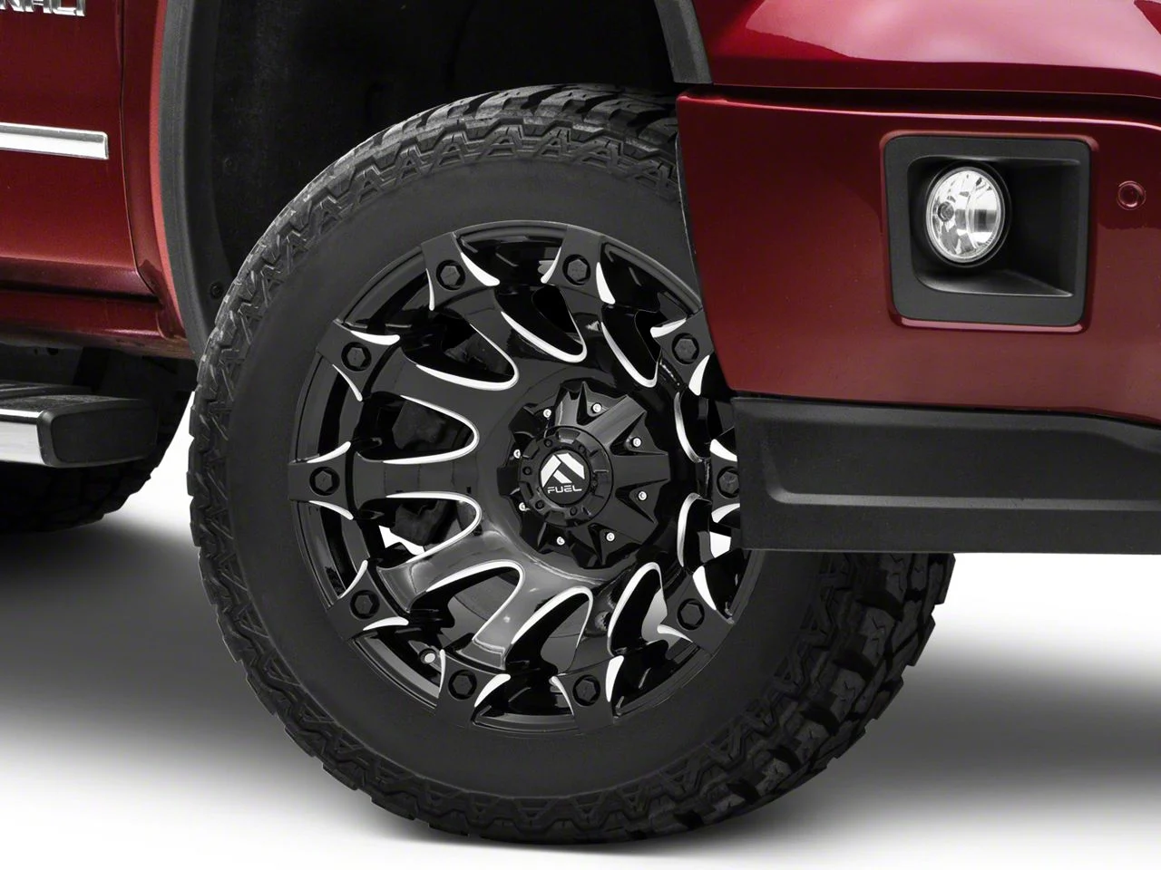 Fuel Wheels Battle Axe Gloss Black Milled 6-Lug Wheel; 20x9; 20mm Offset (14-18 Sierra 1500)