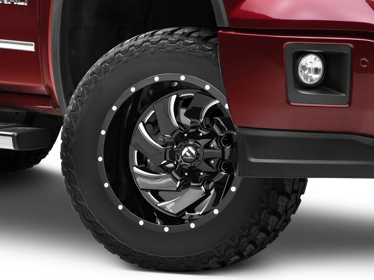 Fuel Wheels Cleaver Gloss Black Milled 6-Lug Wheel; 18x9; 20mm Offset (14-18 Sierra 1500)