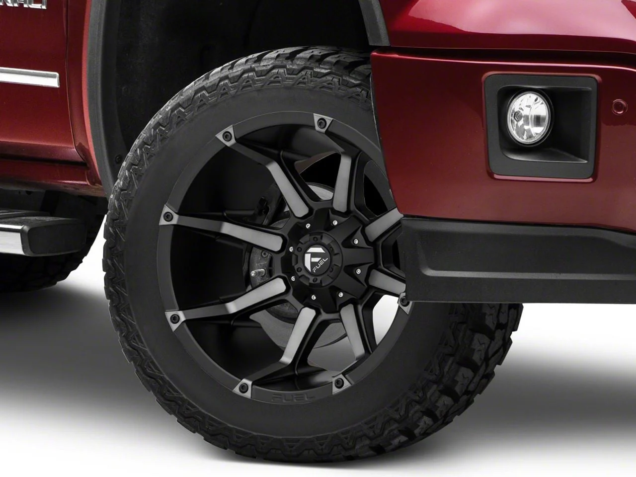Fuel Wheels Coupler Matte Black Machined 6-Lug Wheel; 20x10; -12mm Offset (14-18 Sierra 1500)