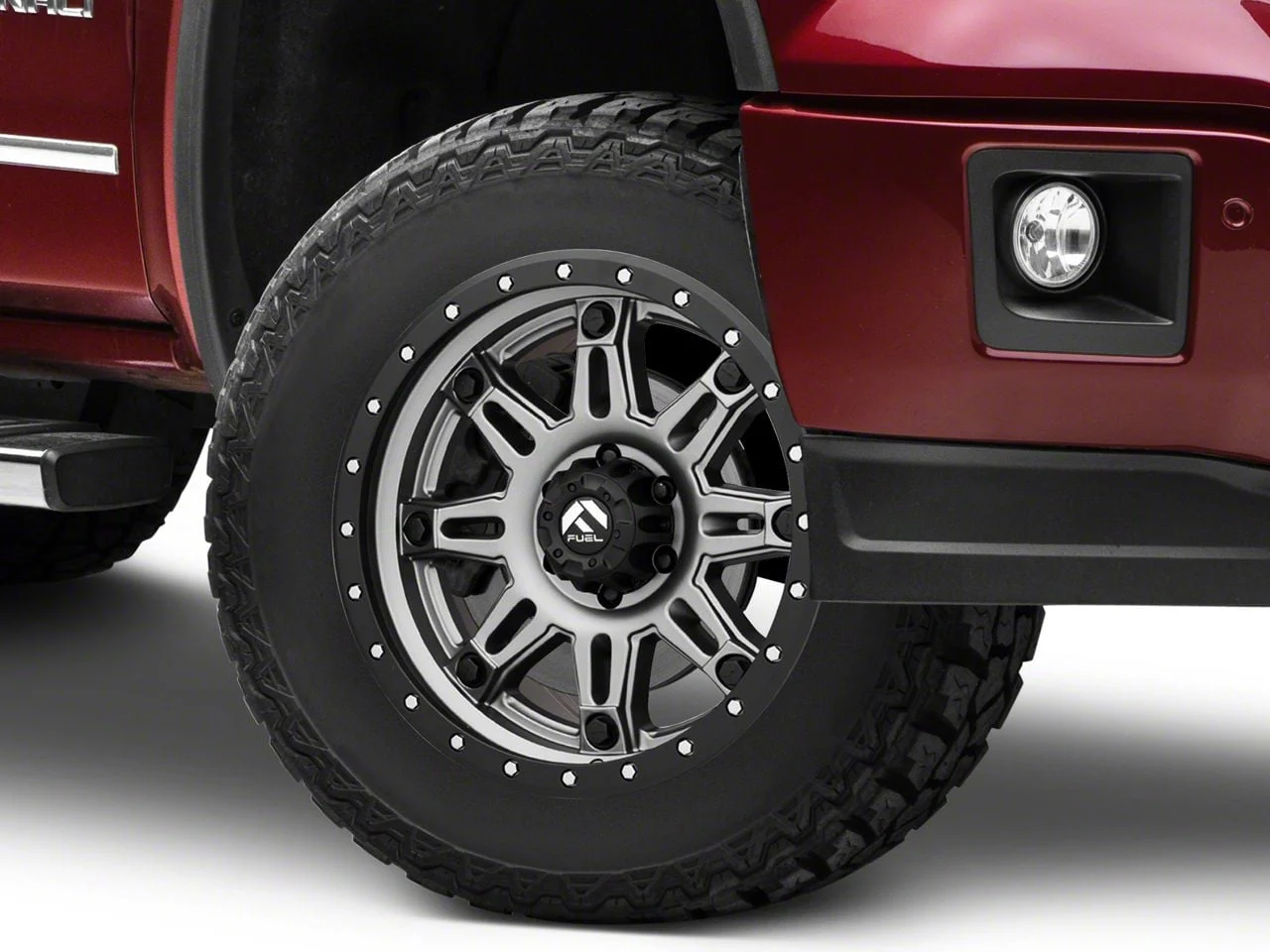 Fuel Wheels Hostage III Anthracite with Black Ring 6-Lug Wheel; 18x9; 20mm Offset (14-18 Sierra 1500)