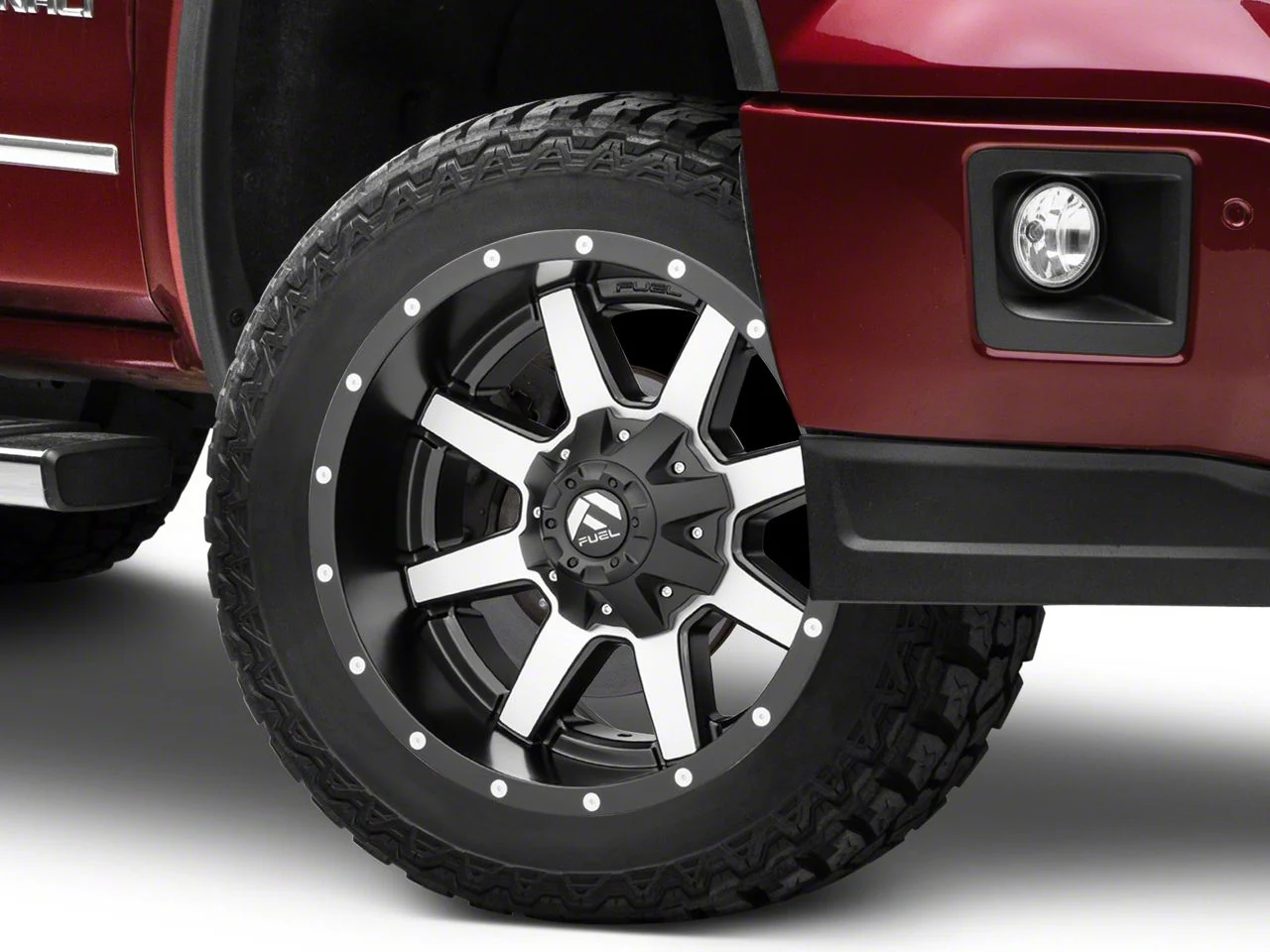 Fuel Wheels Maverick Matte Black Machined 6-Lug Wheel; 20x10; -24mm Offset (14-18 Sierra 1500)