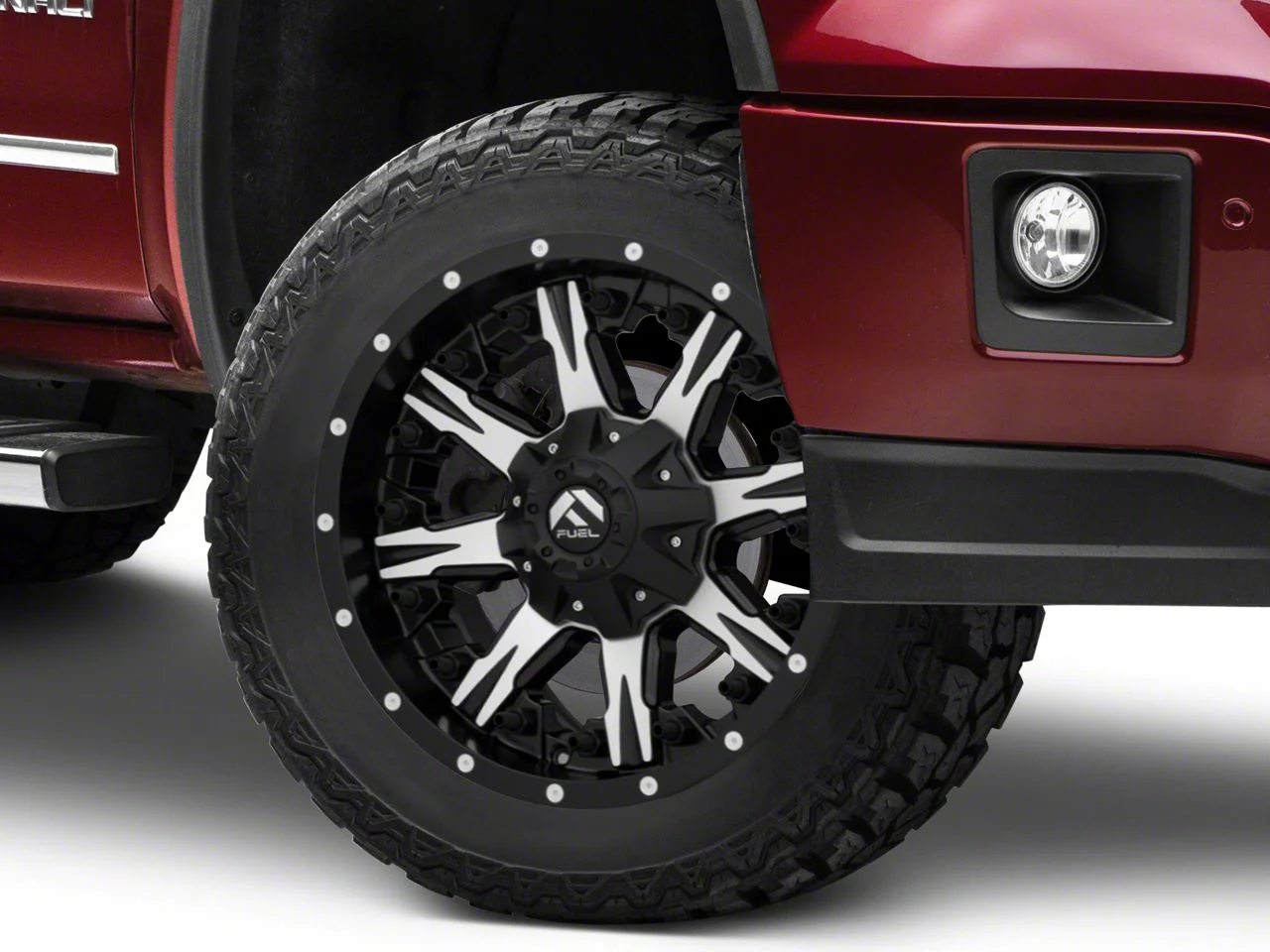 Fuel Wheels NUTZ Matte Black Machined 6-Lug Wheel; 20x10; -24mm Offset (14-18 Sierra 1500)