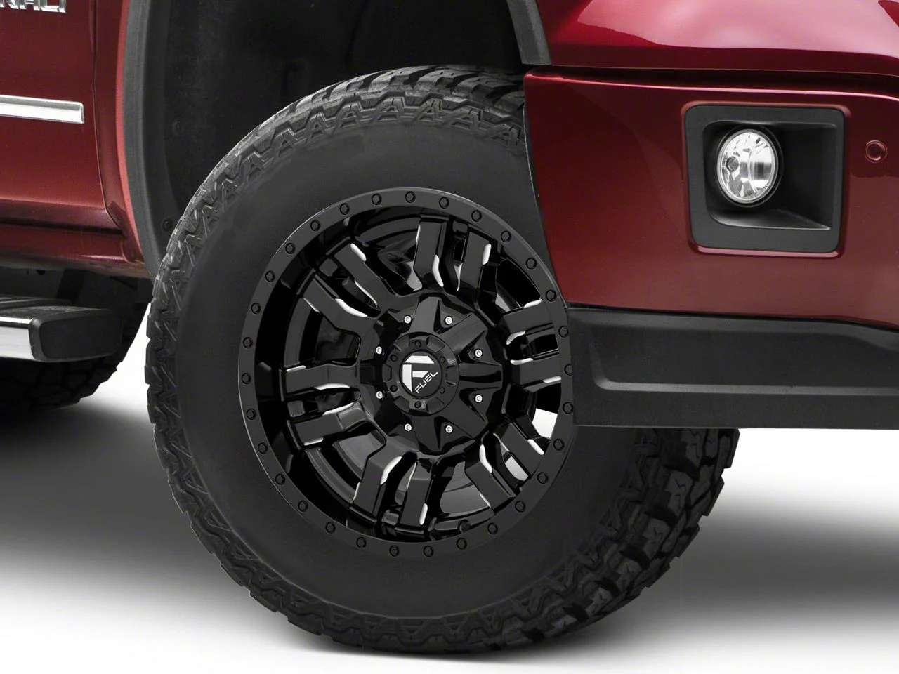 Fuel Wheels Sledge Gloss Black Milled 6-Lug Wheel; 17x9; 1mm Offset (14-18 Sierra 1500)