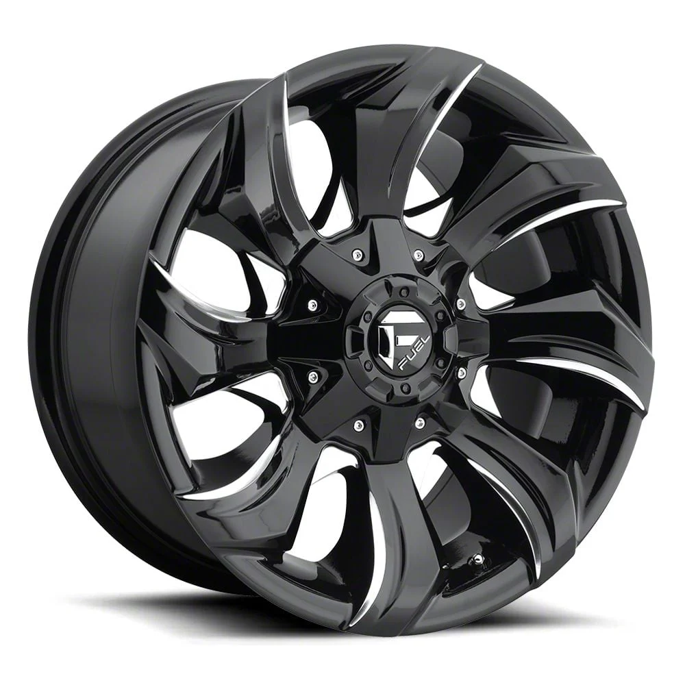 Fuel Wheels STRYKR Gloss Black Milled 6-Lug Wheel; 20x9; 1mm Offset (14-18 Sierra 1500)