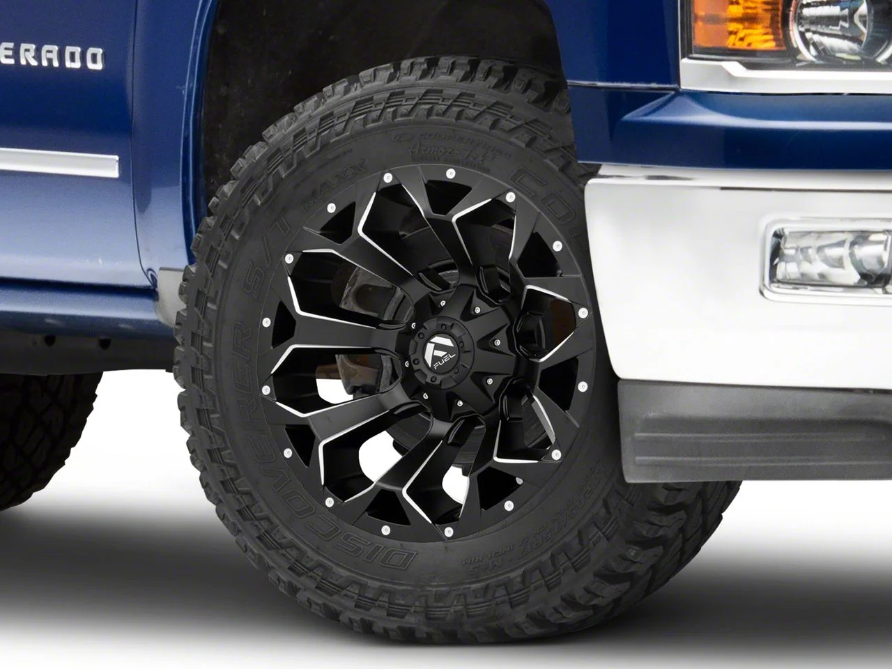 Fuel Wheels Assault Satin Black Milled 6-Lug Wheel; 20x9; 1mm Offset (14-18 Silverado 1500)