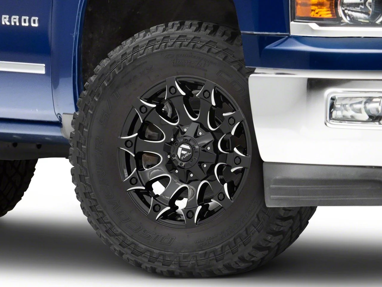 Fuel Wheels Battle Axe Gloss Black Milled 6-Lug Wheel; 18x9; 20mm Offset (14-18 Silverado 1500)