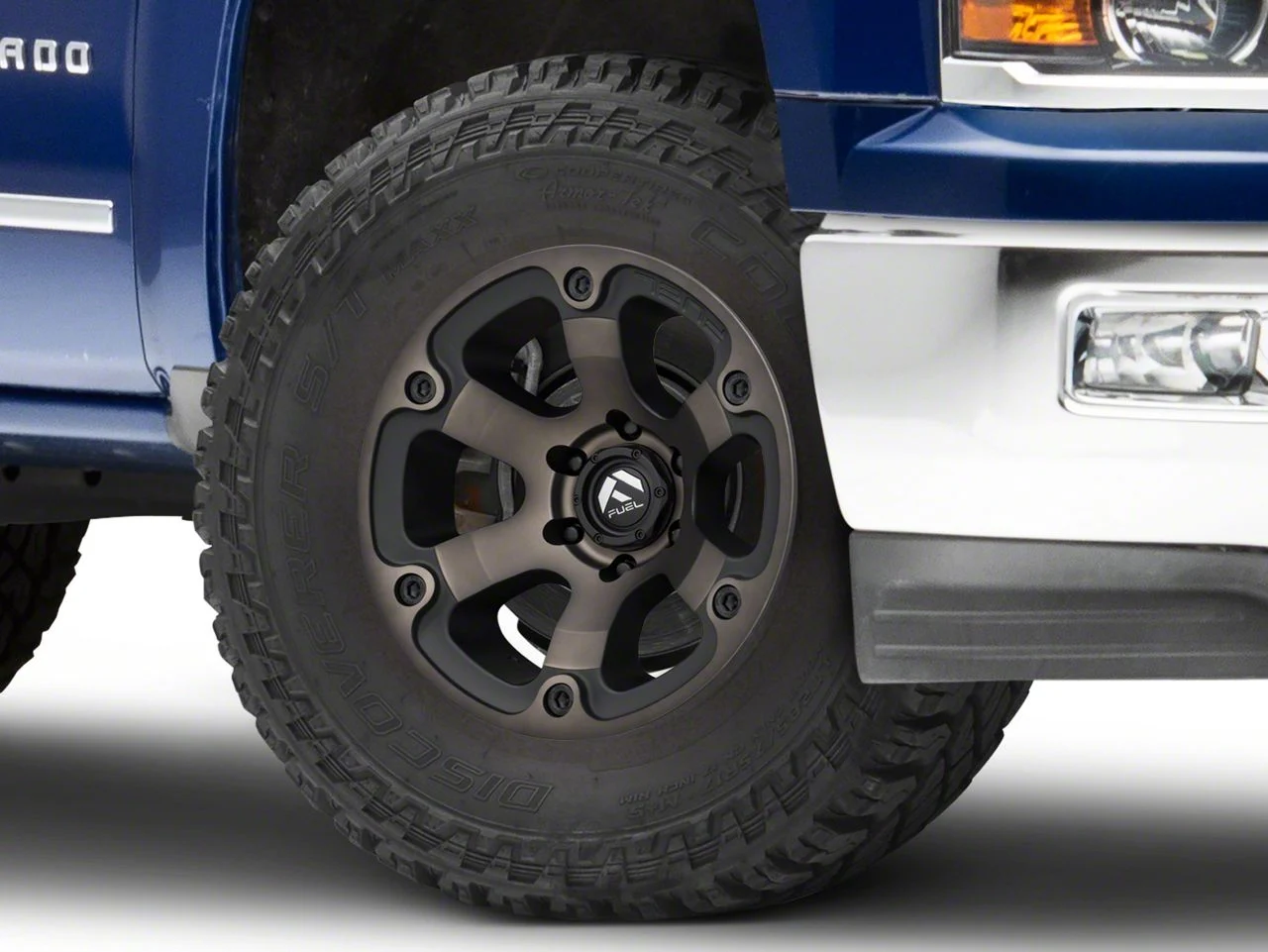 Fuel Wheels Beast Matte Black Machined with Dark Tint 6-Lug Wheel; 17x9; 1mm Offset (14-18 Silverado 1500)