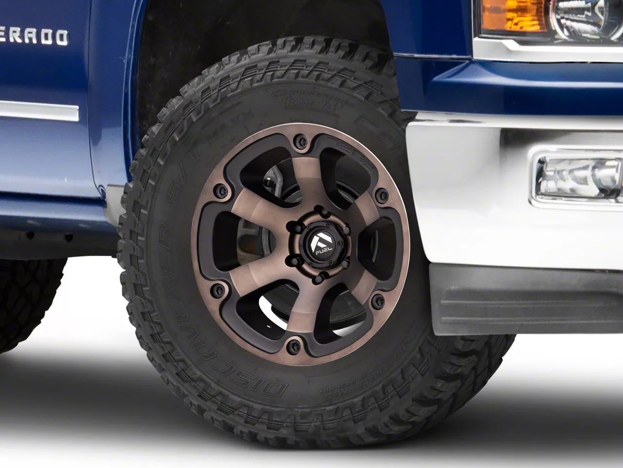 Fuel Wheels Beast Matte Black Machined with Dark Tint 6-Lug Wheel; 18x9; 1mm Offset (14-18 Silverado 1500)