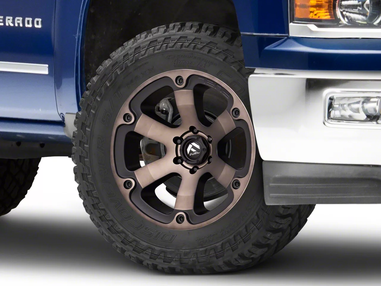 Fuel Wheels Beast Matte Black Machined with Dark Tint 6-Lug Wheel; 20x9; 20mm Offset (14-18 Silverado 1500)