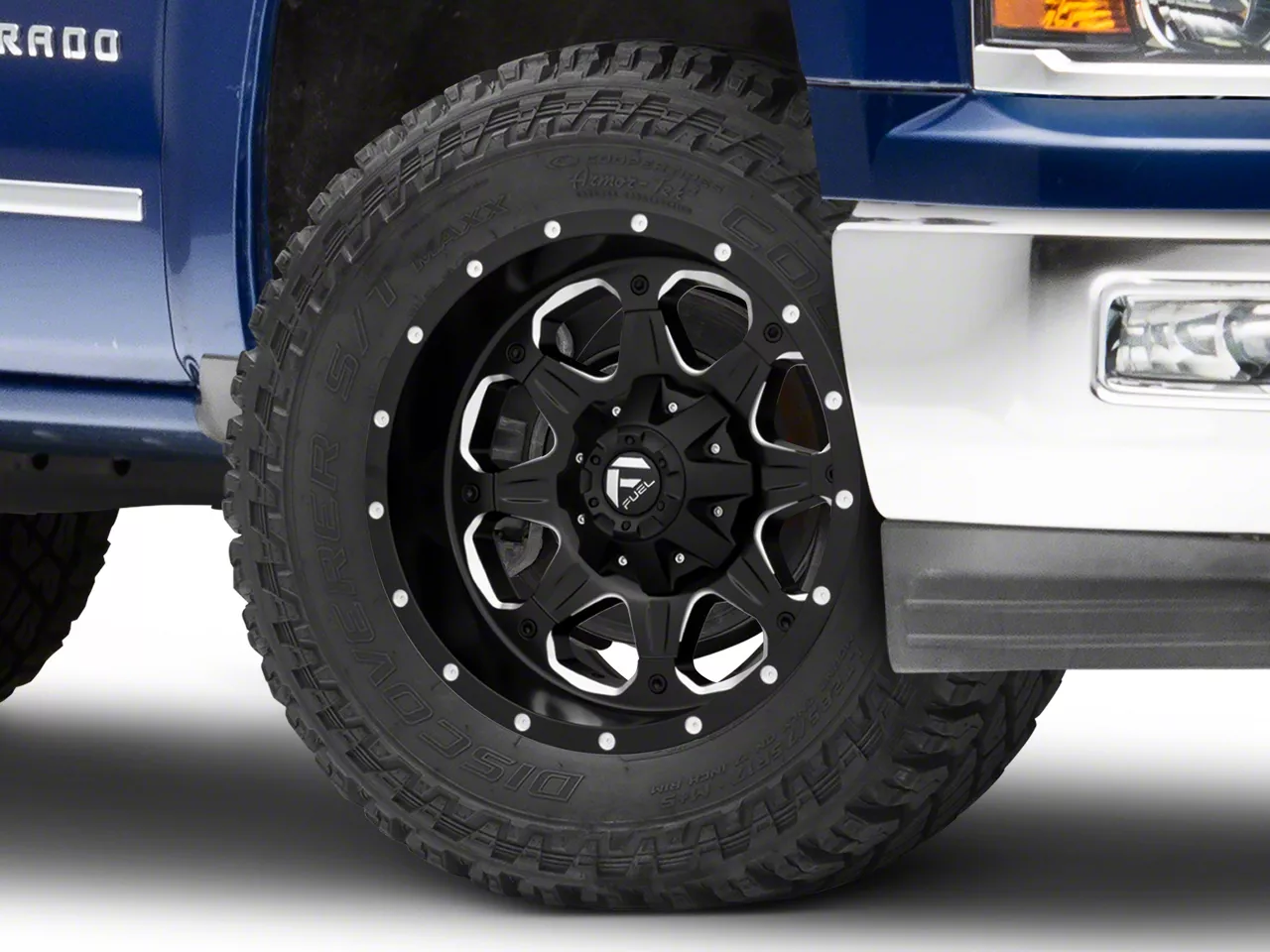 Fuel Wheels Boost Matte Black Milled 6-Lug Wheel; 20x9; -12mm Offset (14-18 Silverado 1500)