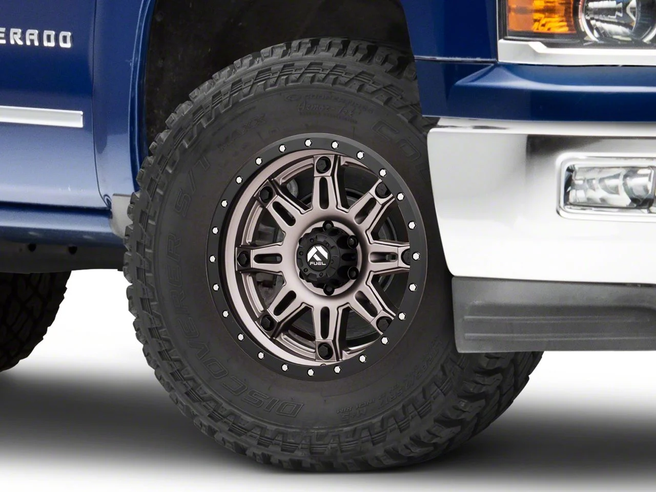 Fuel Wheels Hostage III Anthracite with Black Ring 6-Lug Wheel; 17x9; 1mm Offset (14-18 Silverado 1500)