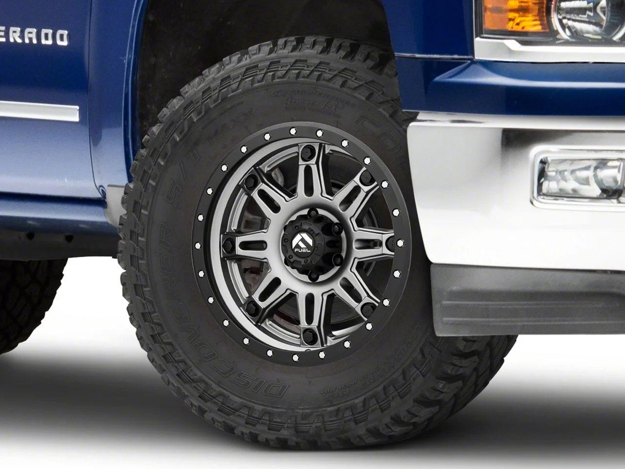Fuel Wheels Hostage III Anthracite with Black Ring 6-Lug Wheel; 18x9; 20mm Offset (14-18 Silverado 1500)