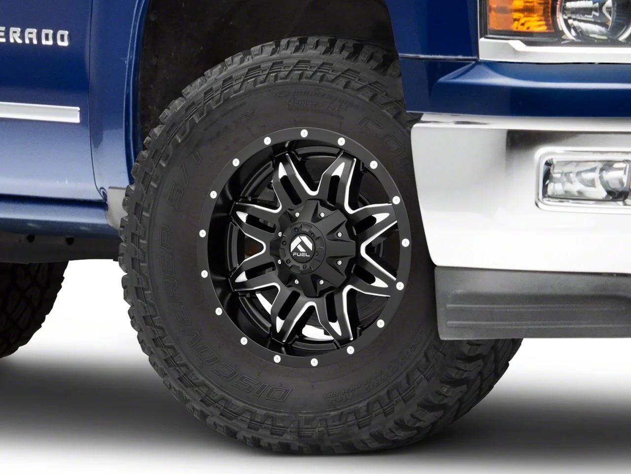 Fuel Wheels Lethal Matte Black Milled 6-Lug Wheel; 17x9; -12mm Offset (14-18 Silverado 1500)