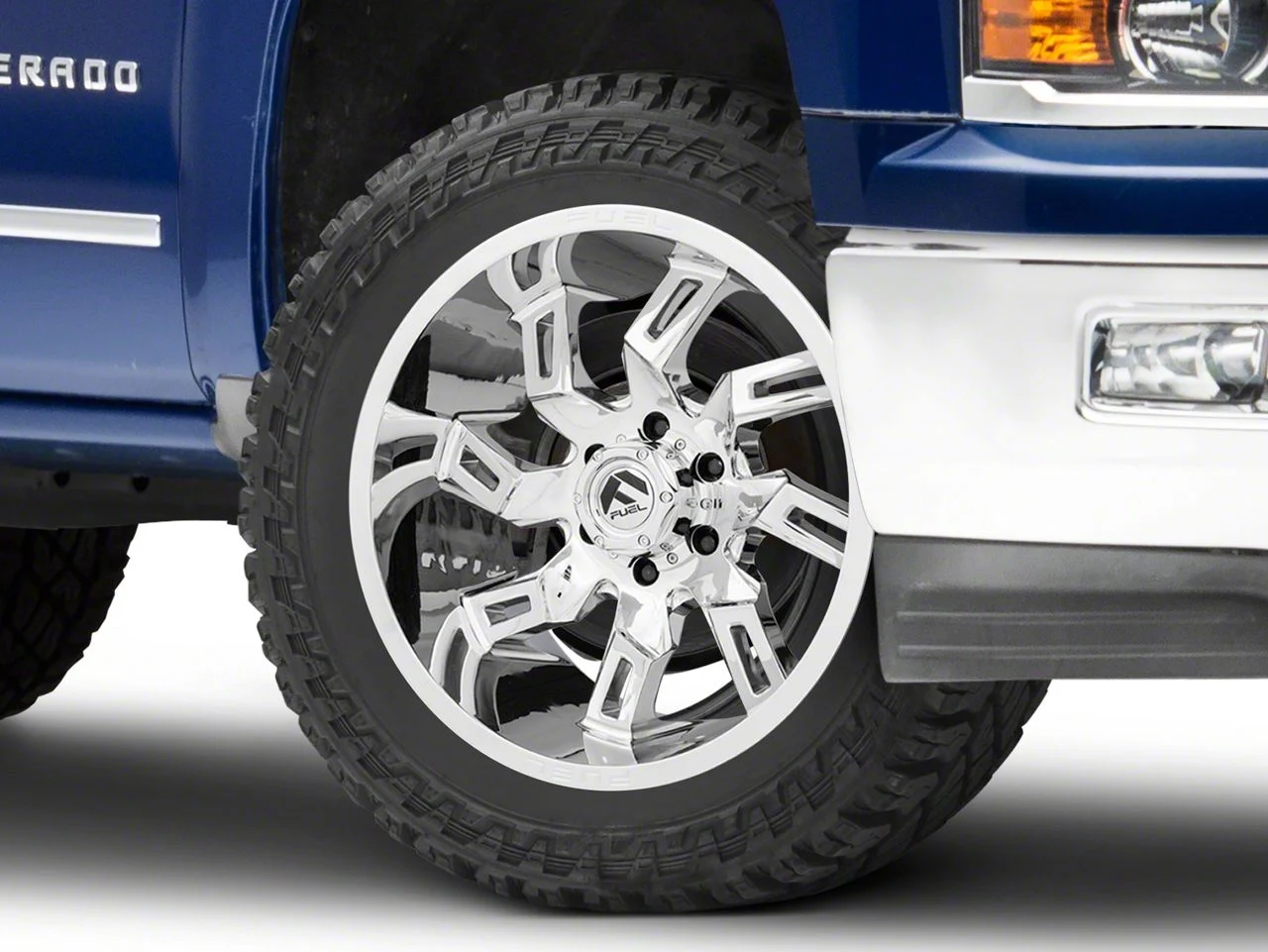 Fuel Wheels Lockdown Chrome 6-Lug Wheel; 22x10; -18mm Offset (14-18 Silverado 1500)