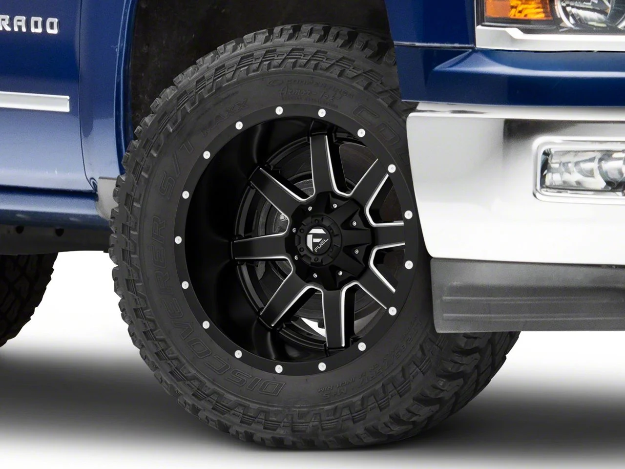 Fuel Wheels Maverick Matte Black Milled 6-Lug Wheel; 20x9; 1mm Offset (14-18 Silverado 1500)