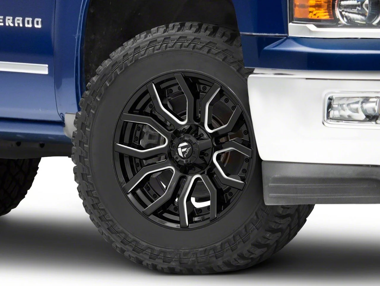 Fuel Wheels Rage Gloss Black Milled 6-Lug Wheel; 20x10; -18mm Offset (14-18 Silverado 1500)