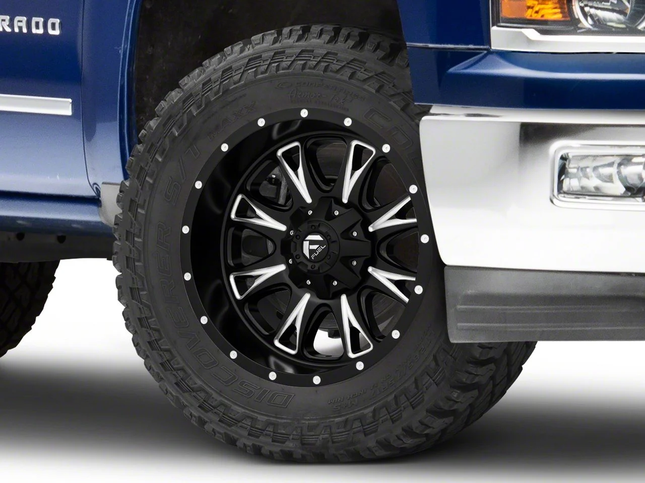 Fuel Wheels Throttle Matte Black Milled 6-Lug Wheel; 20x10; -24mm Offset (14-18 Silverado 1500)