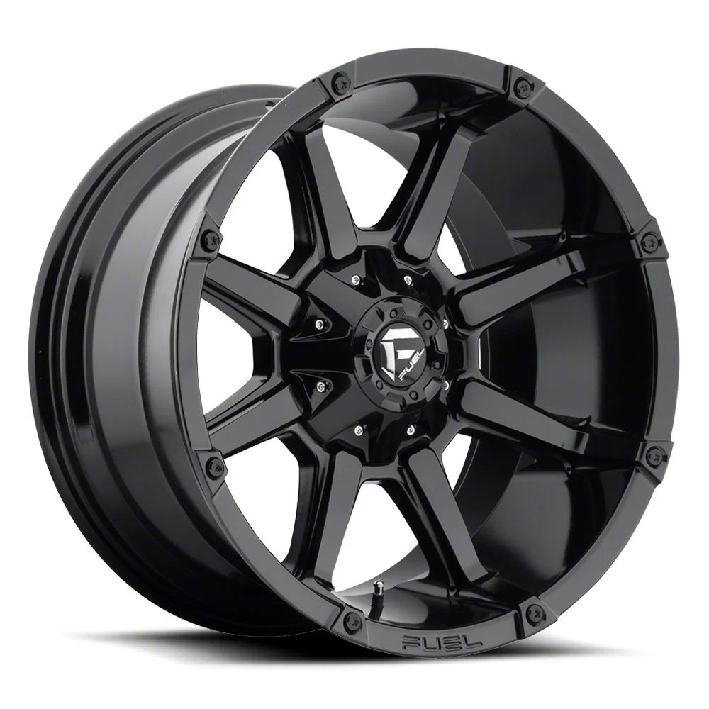 Fuel Wheels Coupler Gloss Black 8-Lug Wheel; 20x10; -24mm Offset (17-22 F-250 Super Duty)