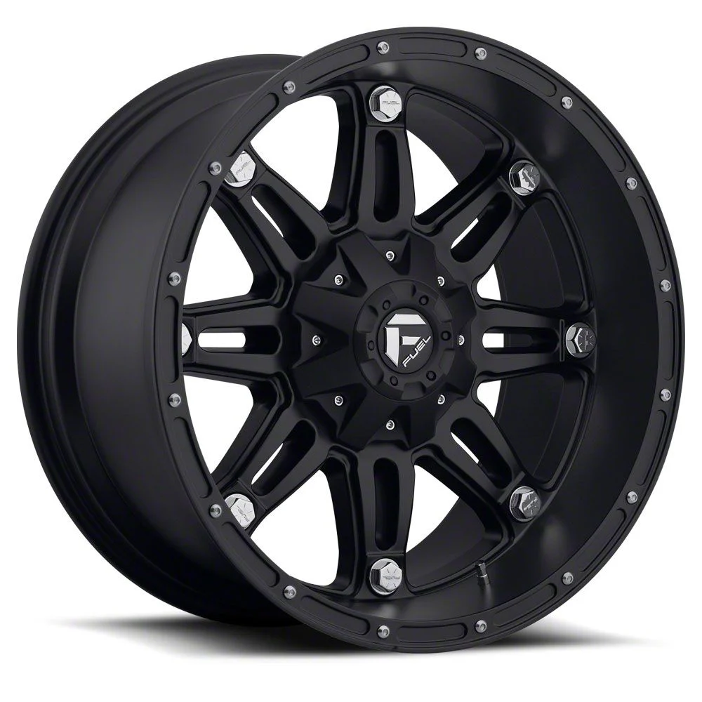 Fuel Wheels Hostage Matte Black 8-Lug Wheel; 18x9; 1mm Offset (17-22 F-250 Super Duty)