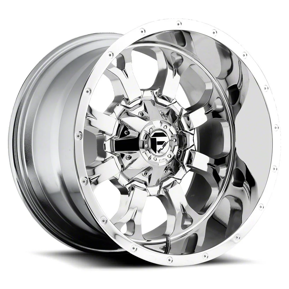 Fuel Wheels Krank Chrome 8-Lug Wheel; 20x10; -24mm Offset (17-22 F-250 Super Duty)